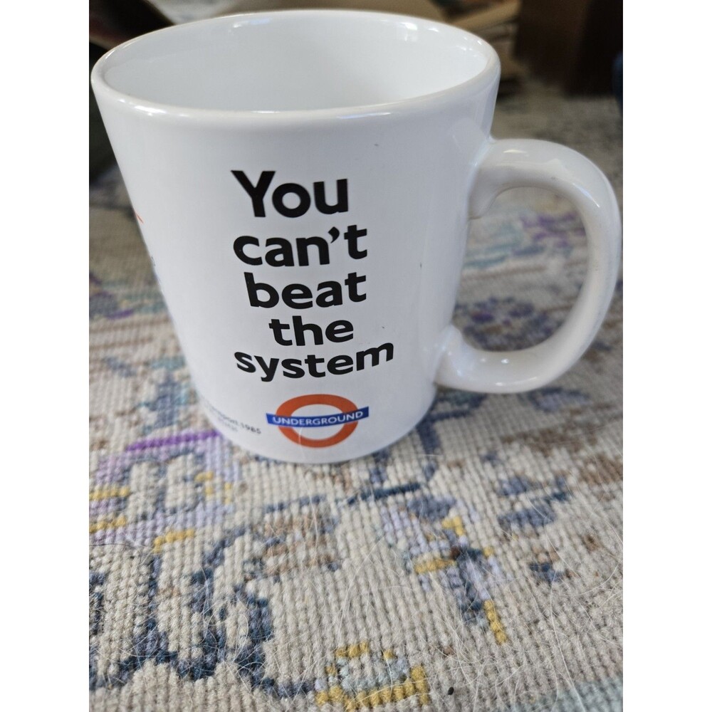 VTG Staffordshire UK 1985 London England Underground Tube Metro Map Mug